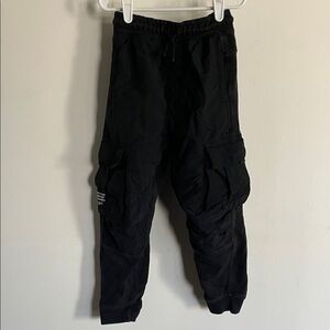 Zara Kids Black Cargo Jogger Pants